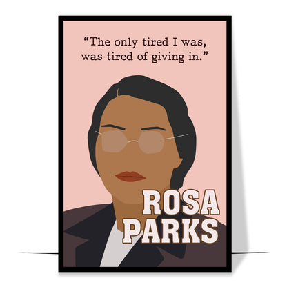  Rosa Parks Hand-drawn Civil Rights Activist Poster Design 1