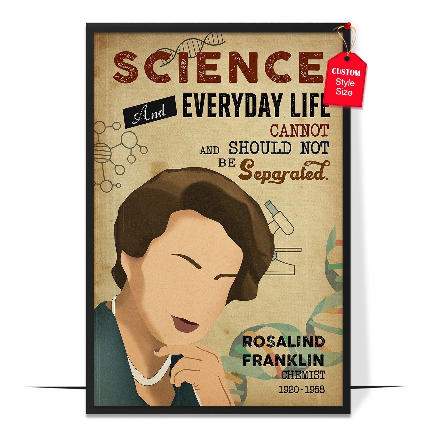 Rosalind Franklin Molecular Biologist Poster