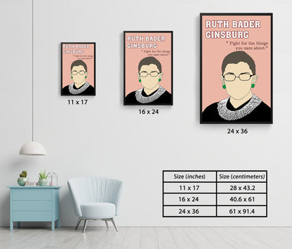 Ruth Bader Ginsburg History Women Empowerment Poster (7)