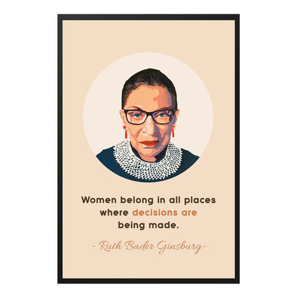  RBG Hand-drawn History Women Empowerment Poster Design 2