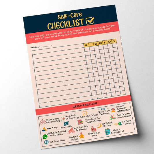 Self-Care Checklist Worksheet