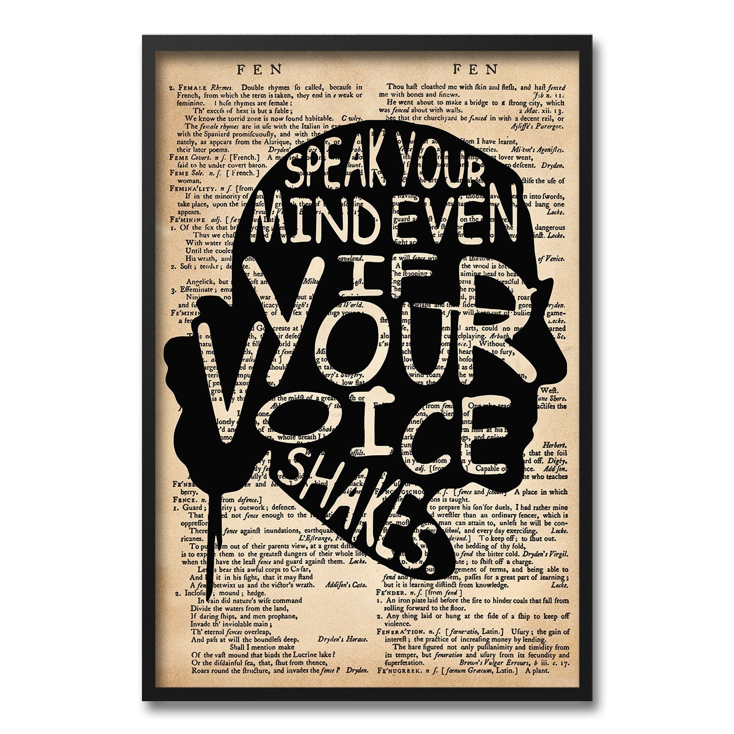 Speak Your Mind Poster