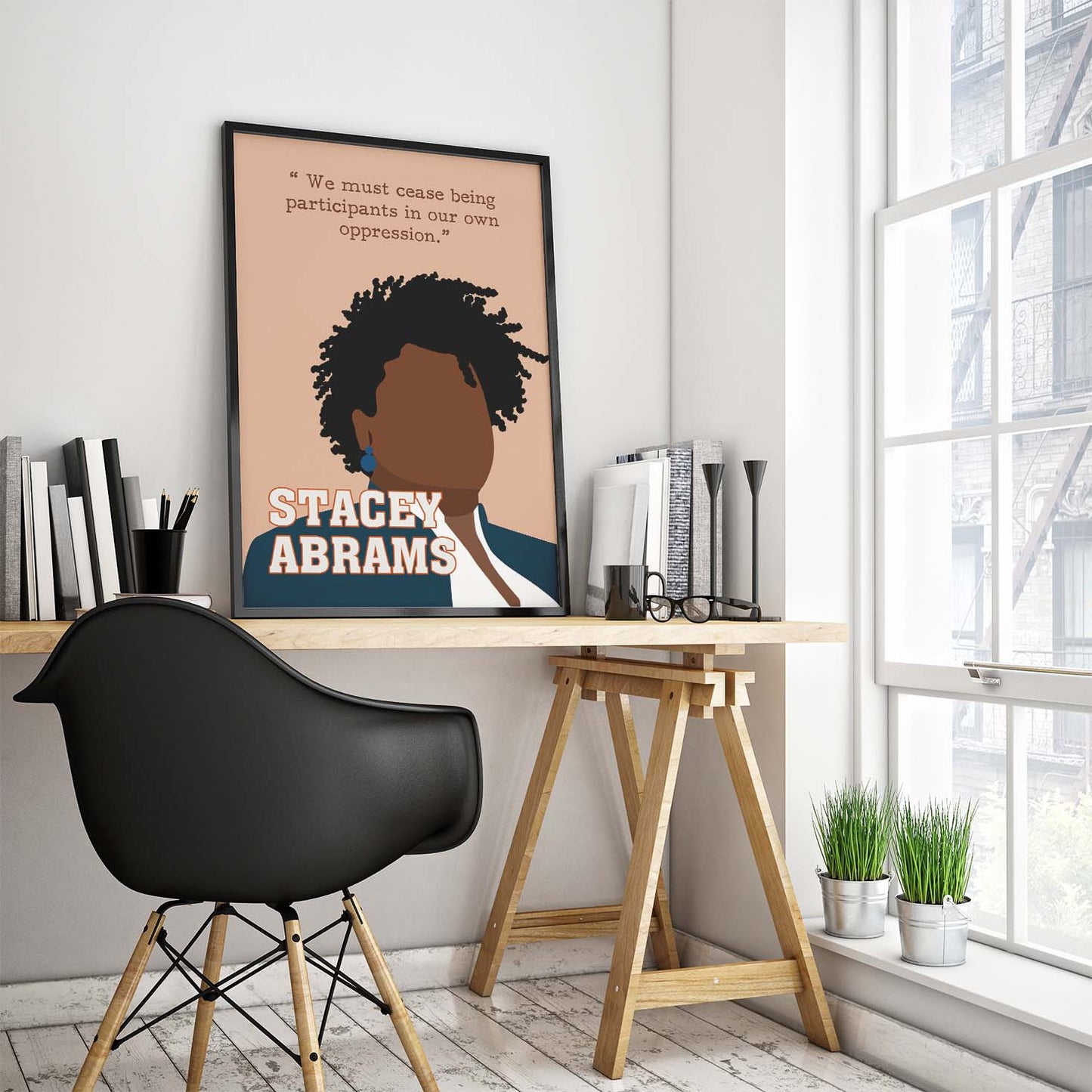 Stacey Abrams Inspirational Black Women Leader Poster (3)