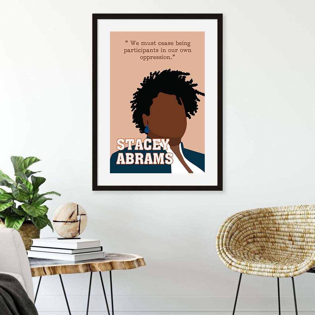 Stacey Abrams Inspirational Black Women Leader Poster (5)