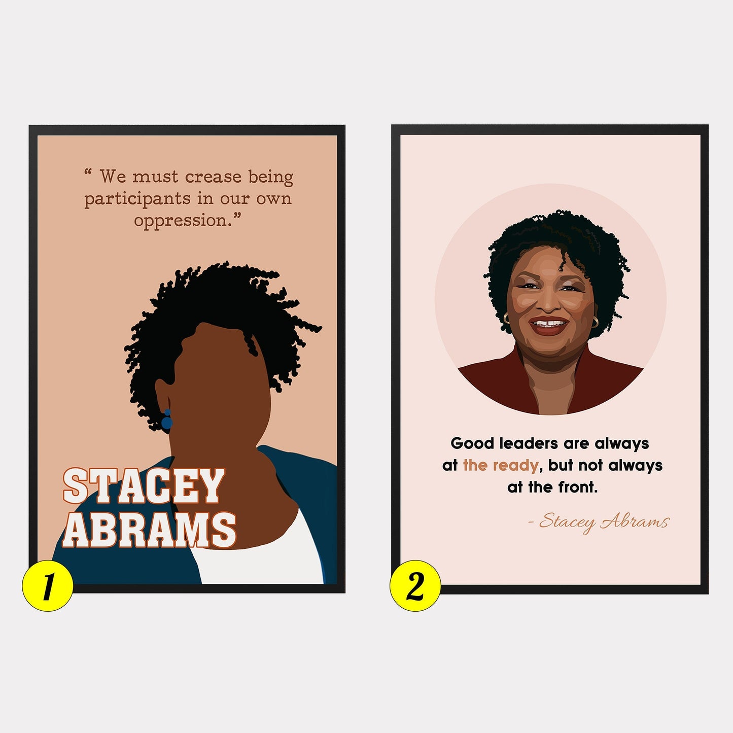 Stacey Abrams Inspirational Black Women Leader Poster (6)