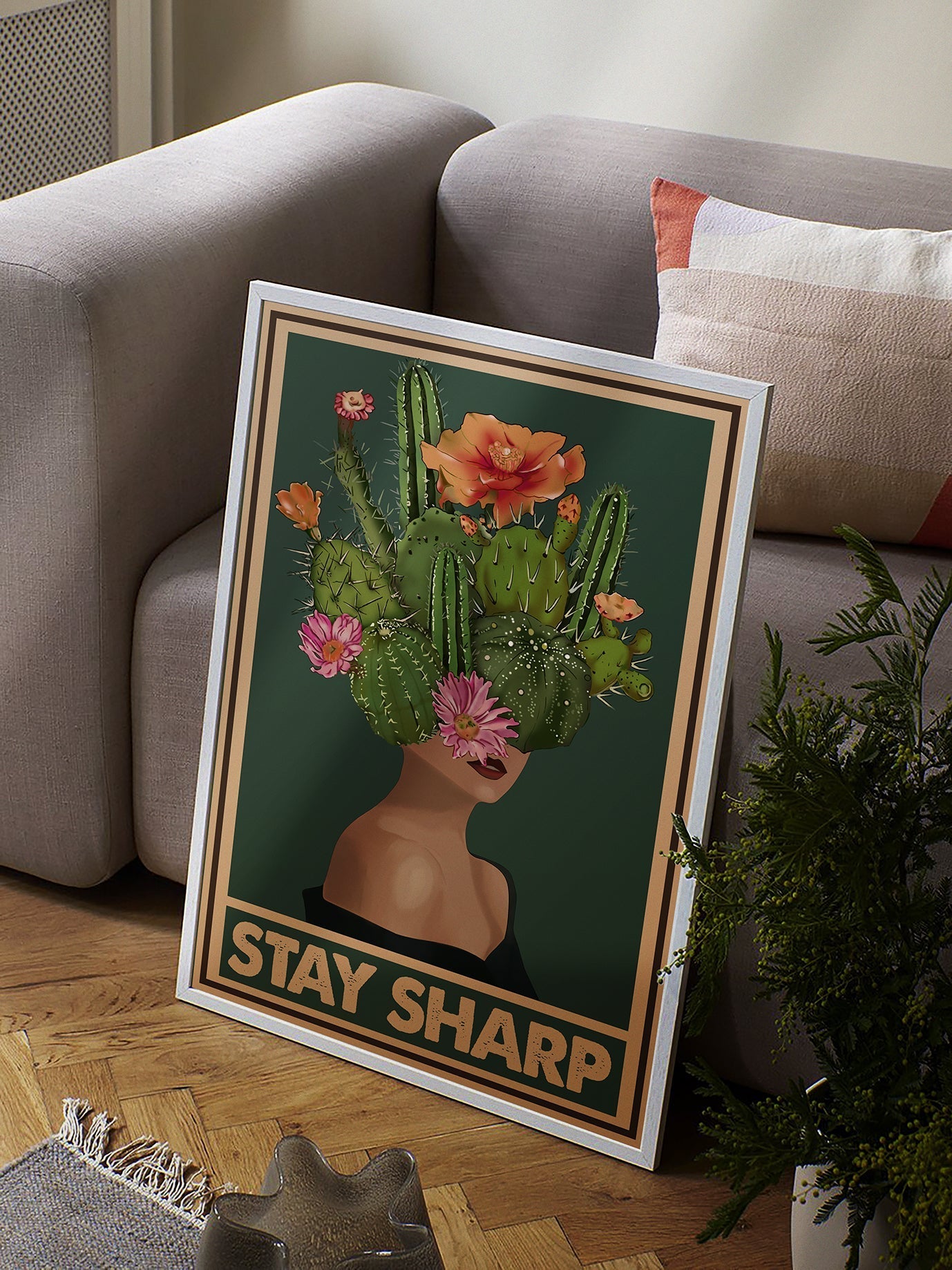 Stay Sharp Vintage Positive Mental Health Poster (3)