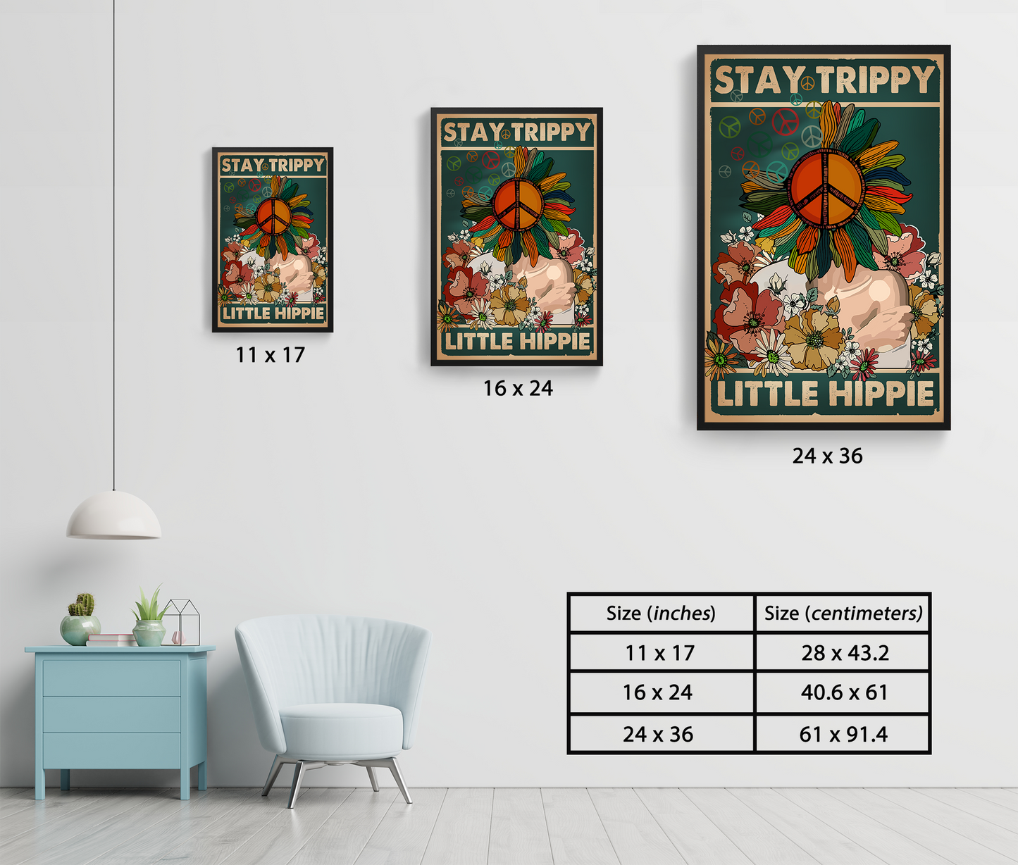 Stay Trippy Little Hippie Mental Health Poster (5)