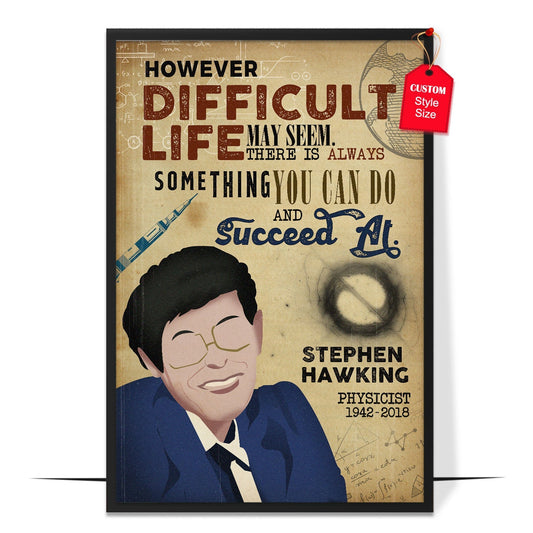 Stephen Hawking Theoretical Physicist Poster