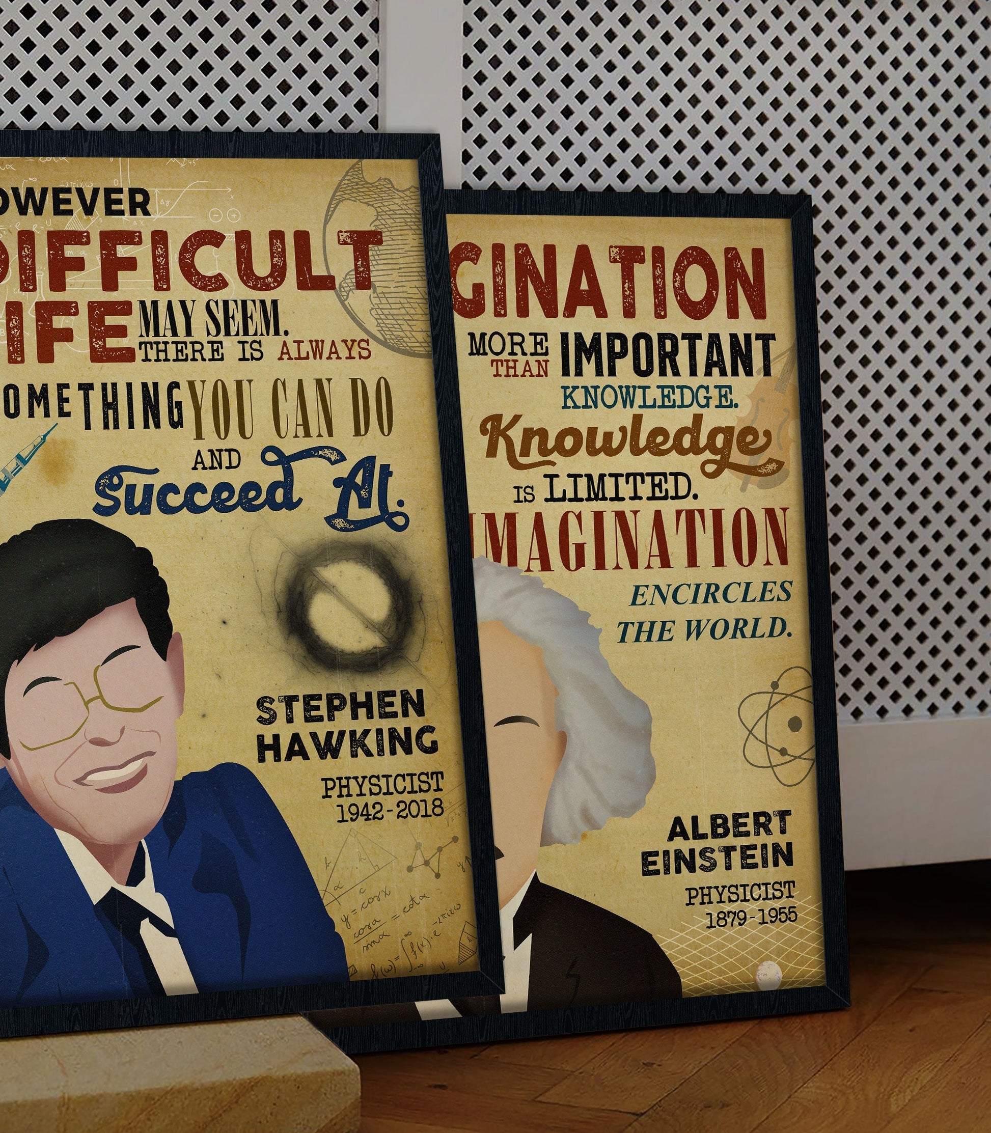 Stephen Hawking Inspirational Men of Science Poster (3)