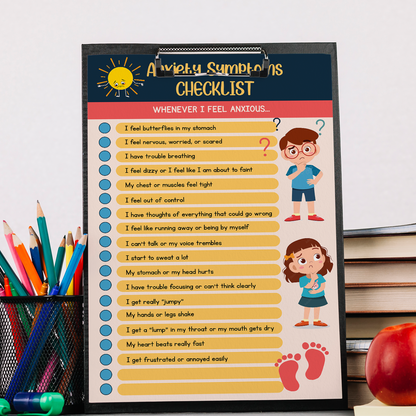 Symptoms Checklist Tool for Kids Fillable Worksheet (2)