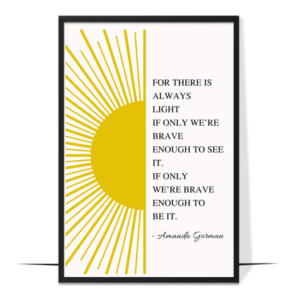  There Is Always Light Amanda Gorman Poster Design 2