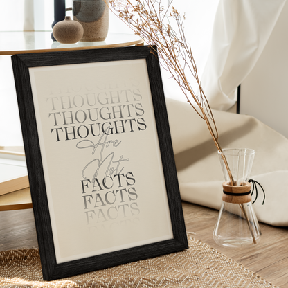 Thoughts Are Not Facts Mental Health Therapy Poster (4)