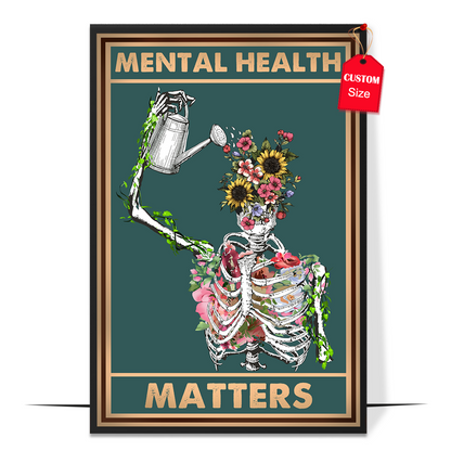 Vintage Mental Health Matters Poster Design 1