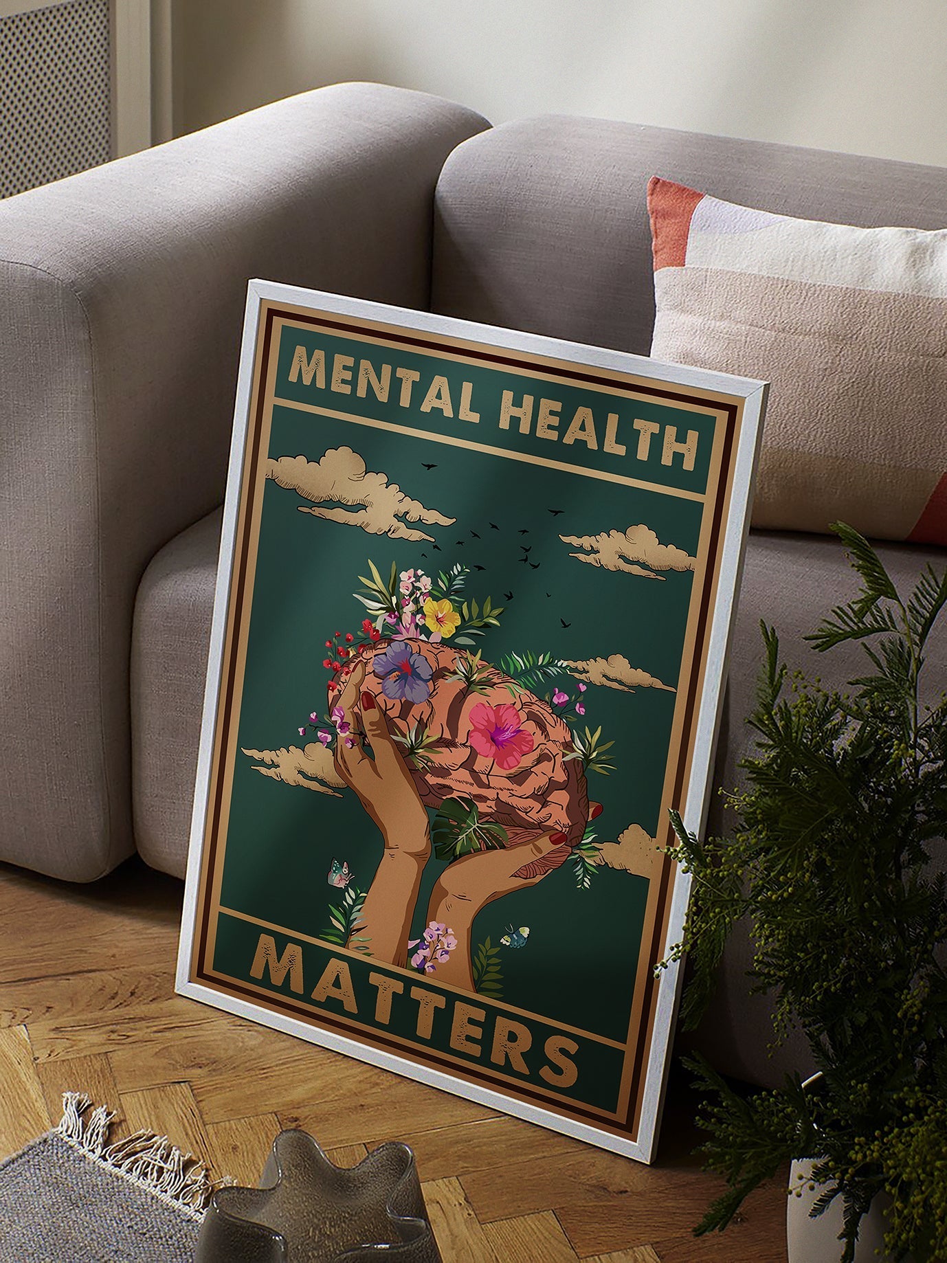 Vintage Mental Health Matters Poster Design 3 (1)