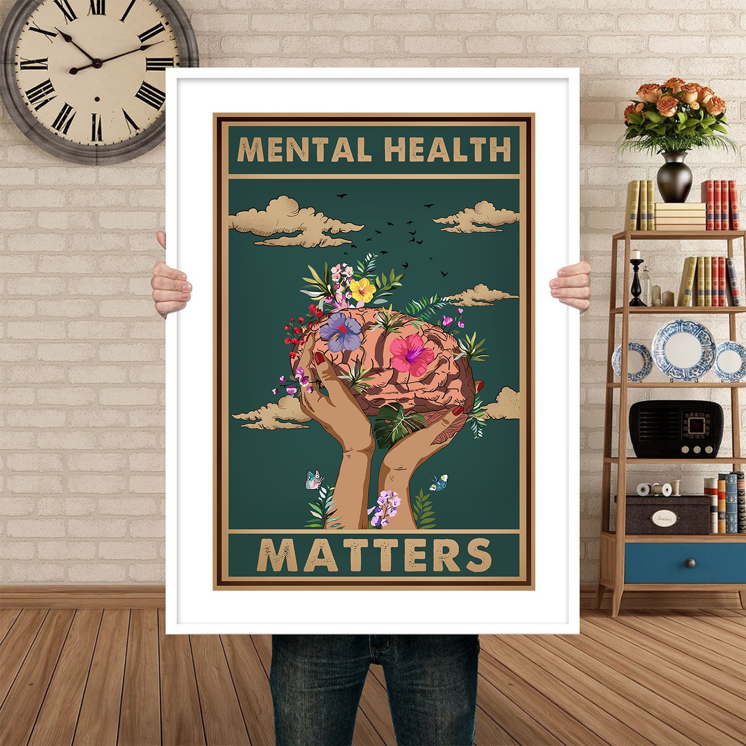 Vintage Mental Health Matters Poster Design 3 (3)