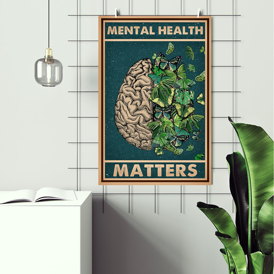 Vintage Mental Health Matters Poster Design 4 (2)