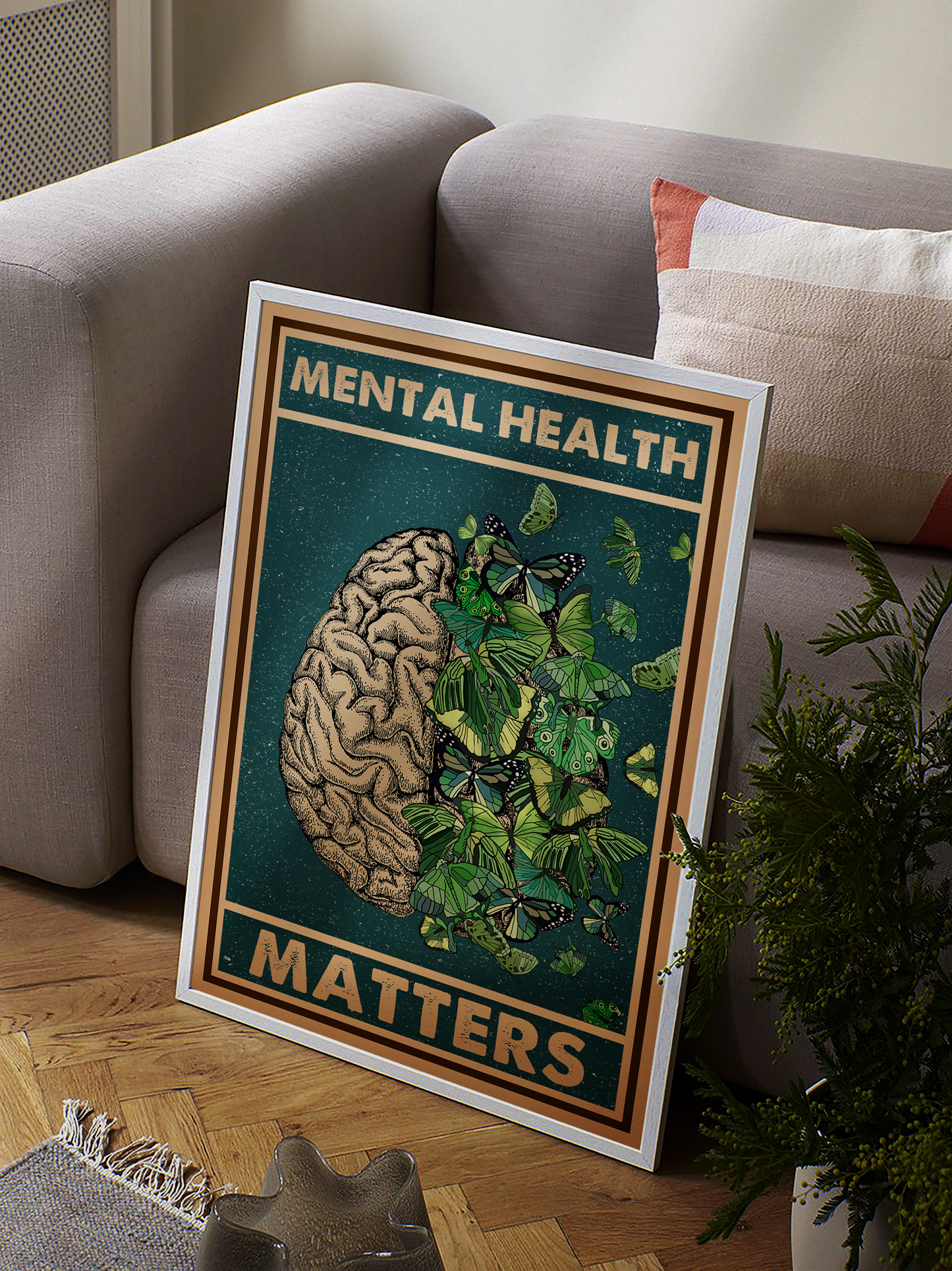 Vintage Mental Health Matters Poster Design 4 (3)