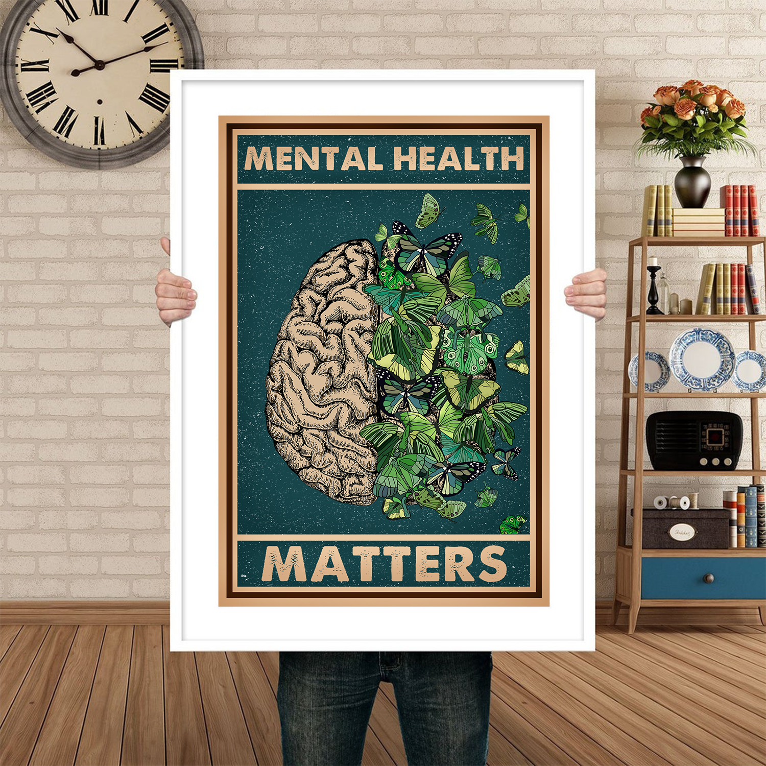 Vintage Mental Health Matters Poster Design 4 (4)