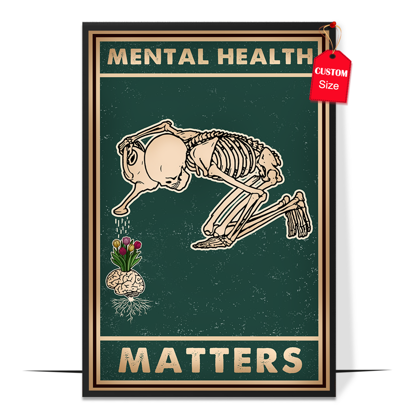 Vintage Mental Health Matters Poster Design 5