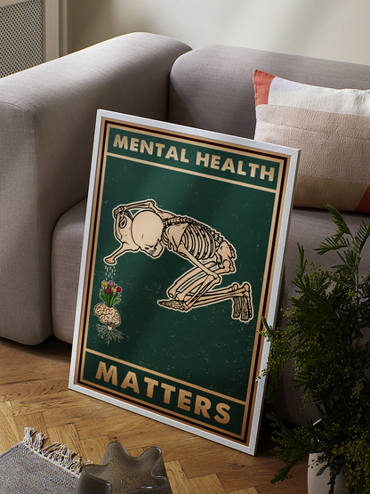 Vintage Mental Health Matters Poster Design 5 (3)