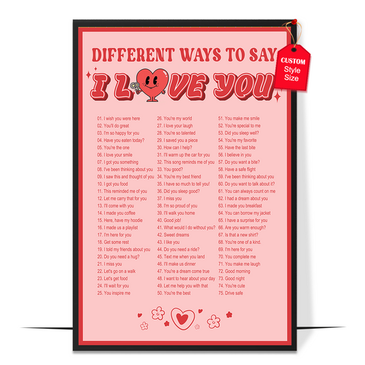 Ways to Say I Love You Poster