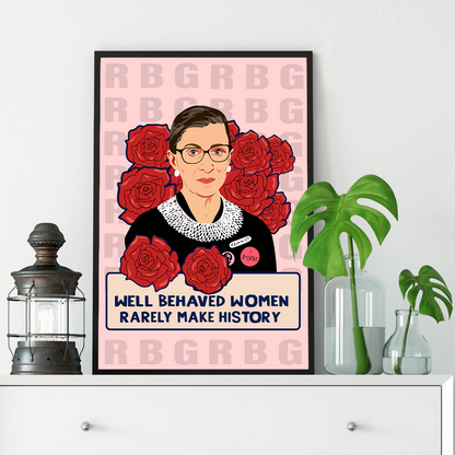 Well Behaved RBG Empower Women Inspirational Poster (2)