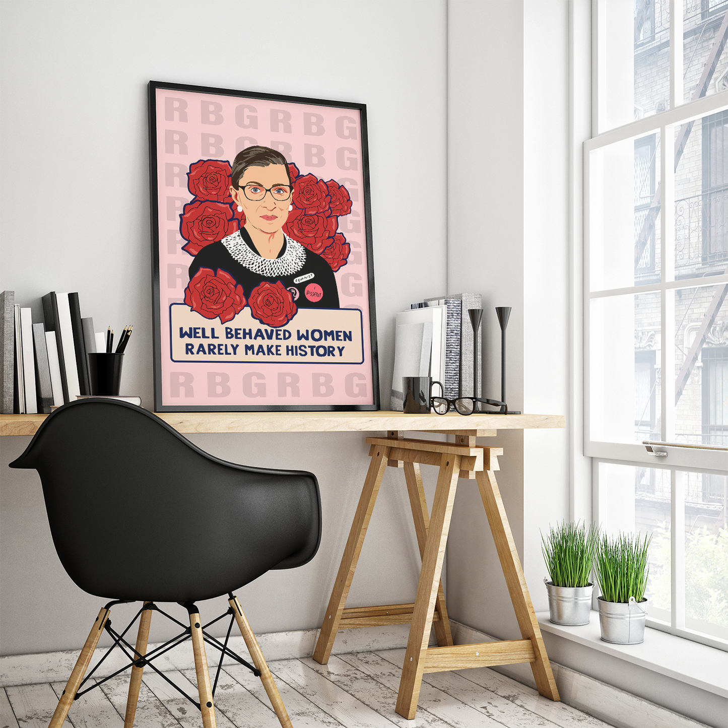 Well Behaved RBG Empower Women Inspirational Poster (4)