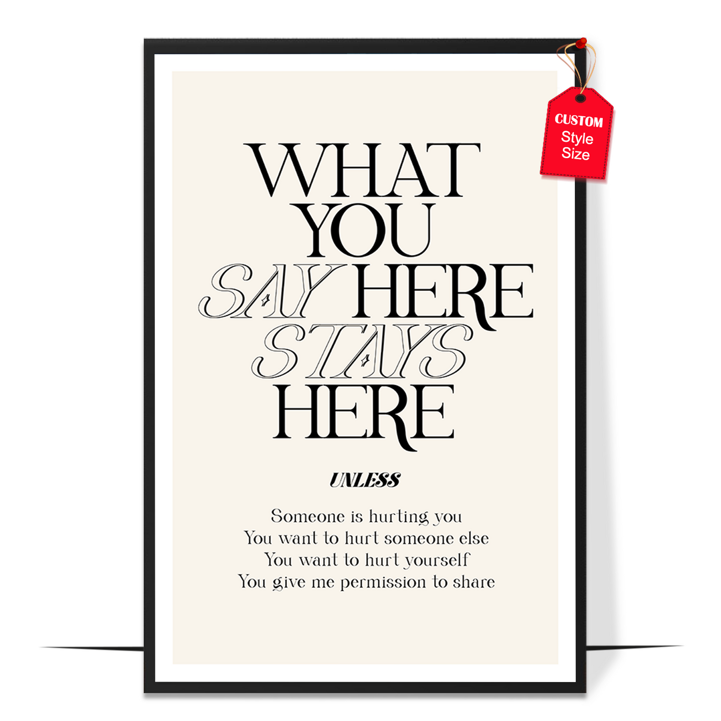 What You Say Here Poster