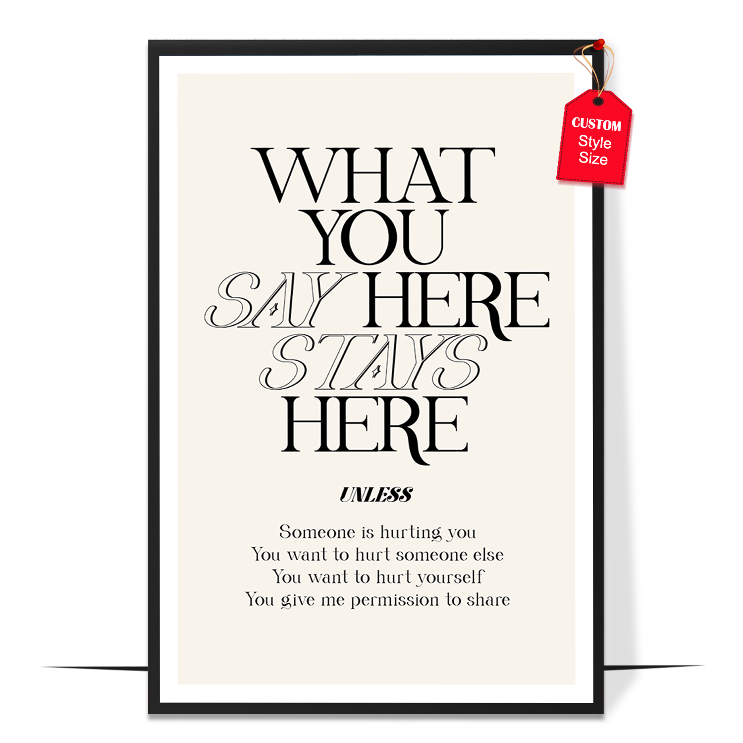 What You Say Here Poster