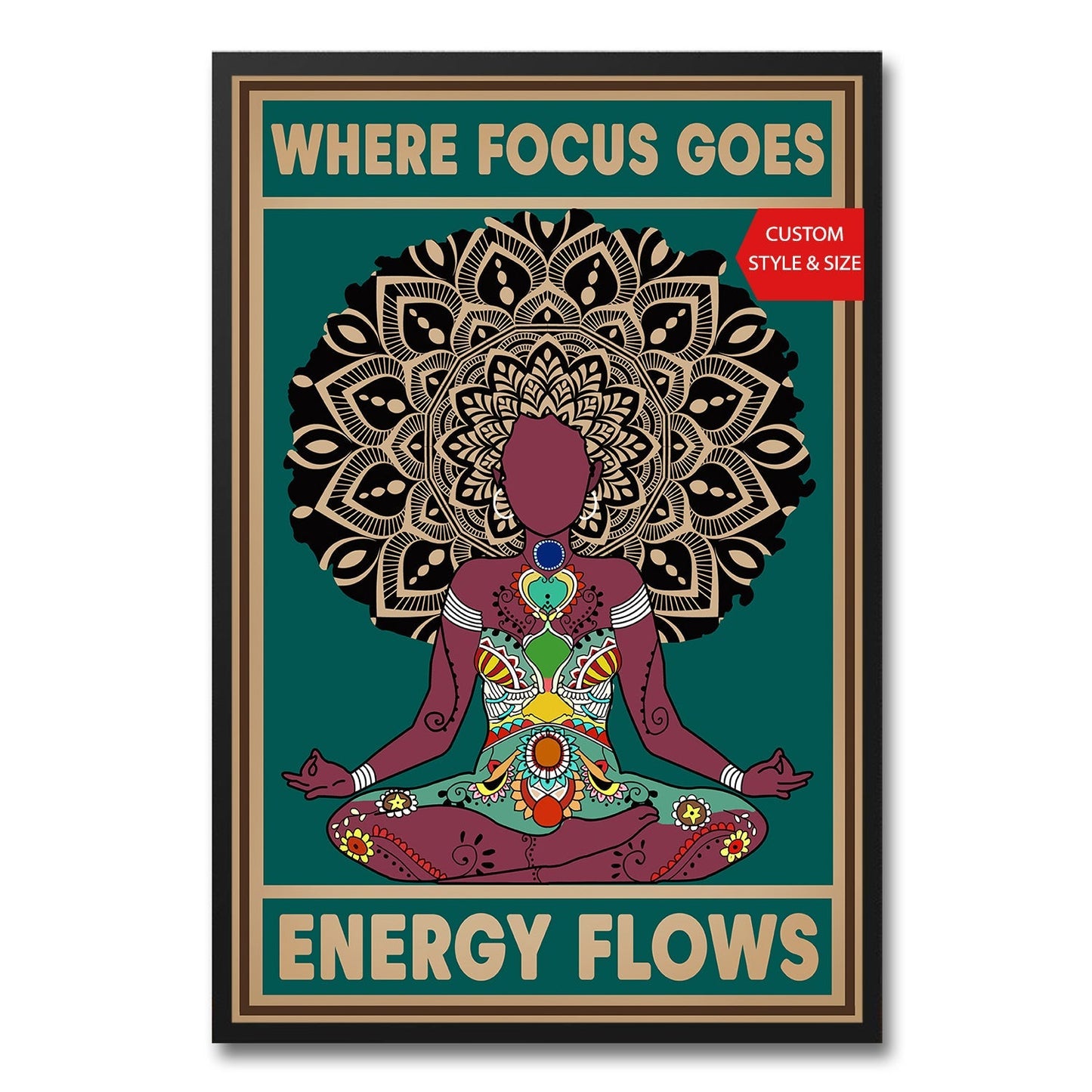 Where Focus Goes Energy Poster