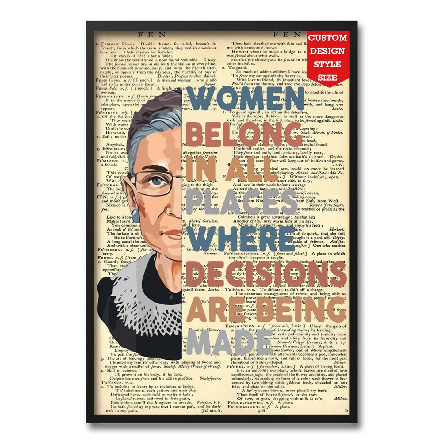 Women Belong in All Places Poster