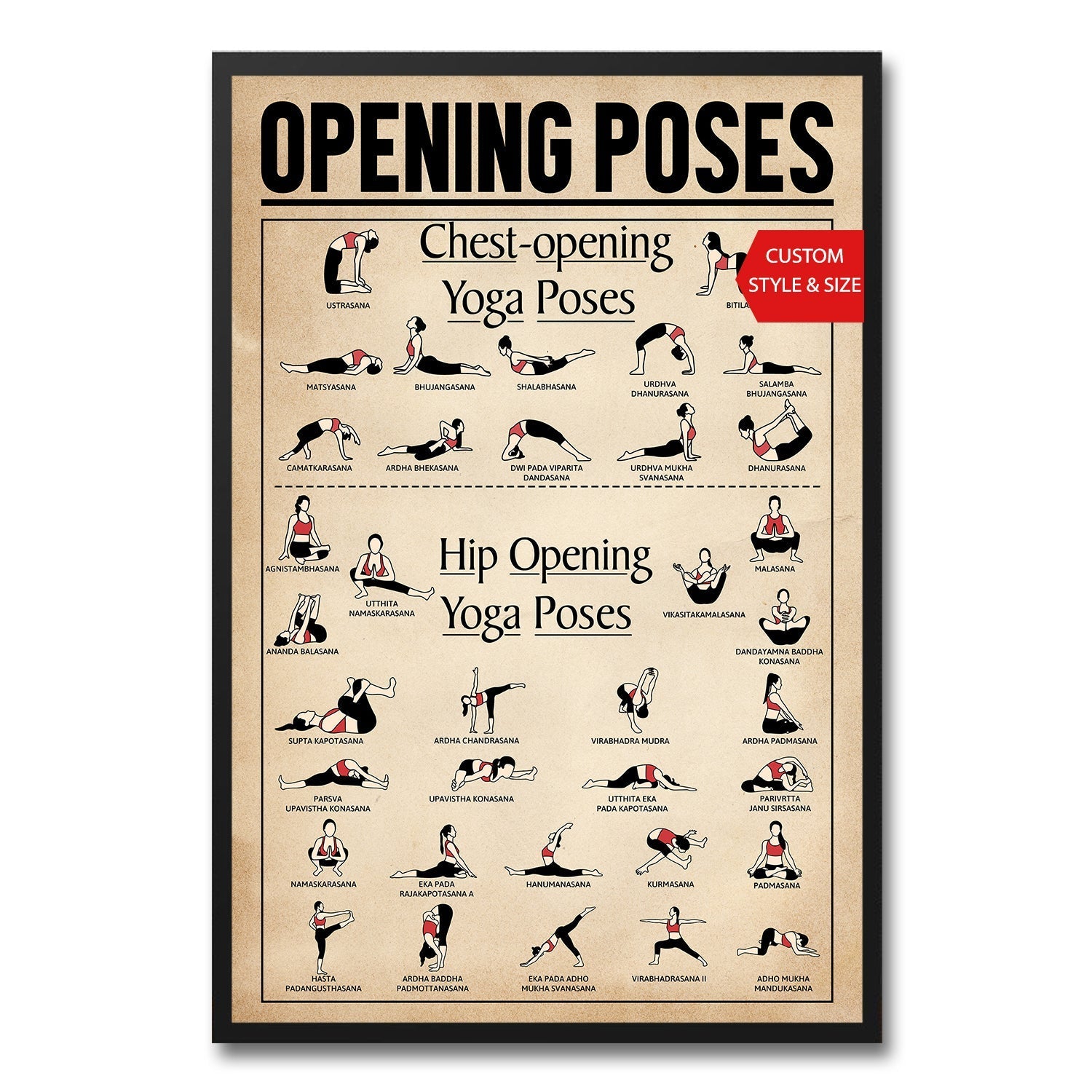 Yoga Opening Poses Poster