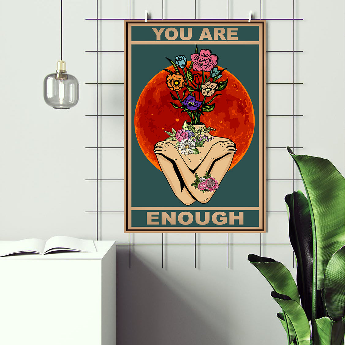 You Are Enough Inspirational Mental Health Poster (2)