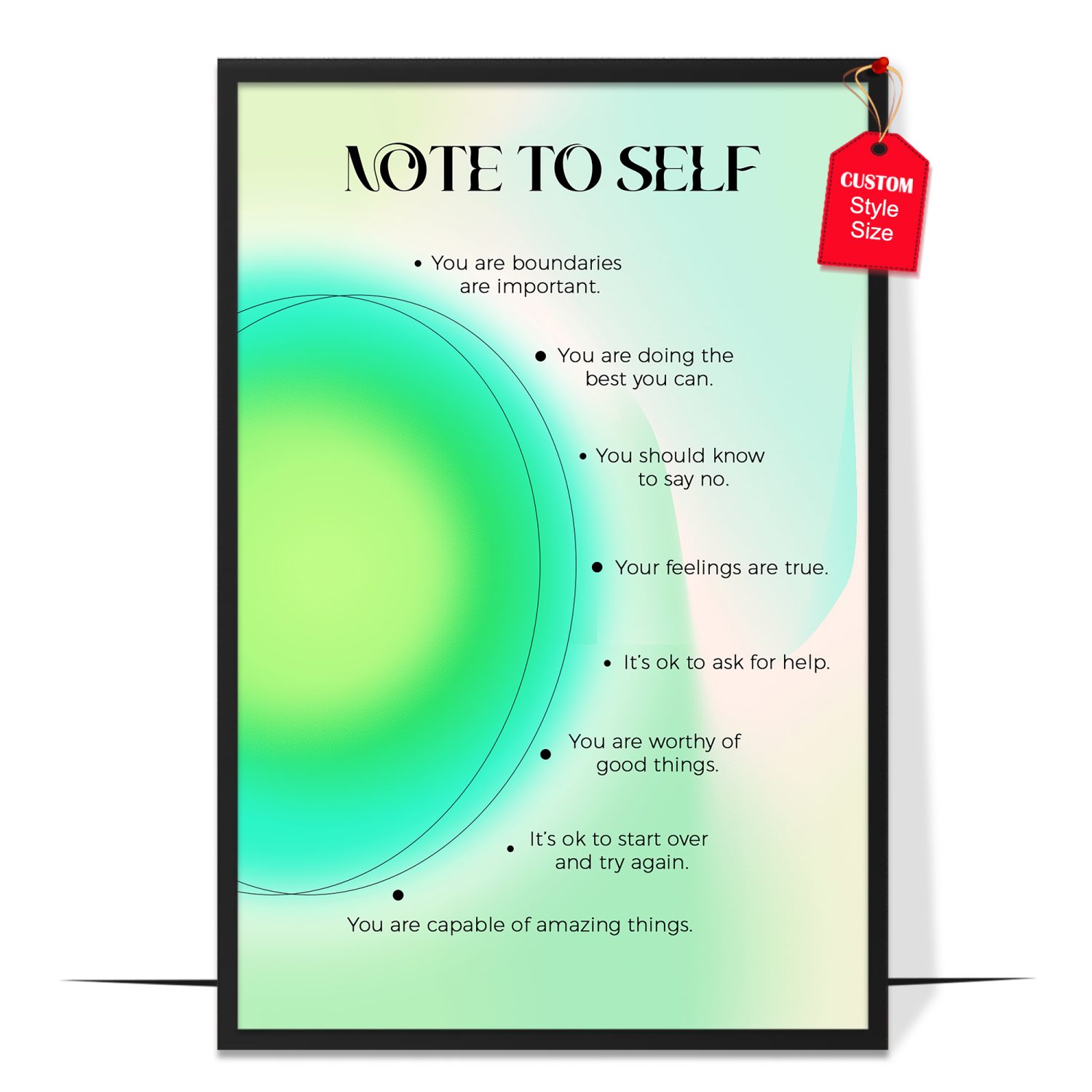 Aura Note To Self Poster