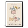 Abstract Vertebrae Lumbales Anatomy Poster