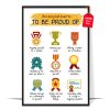 Accomplishments to Be Proud Poster