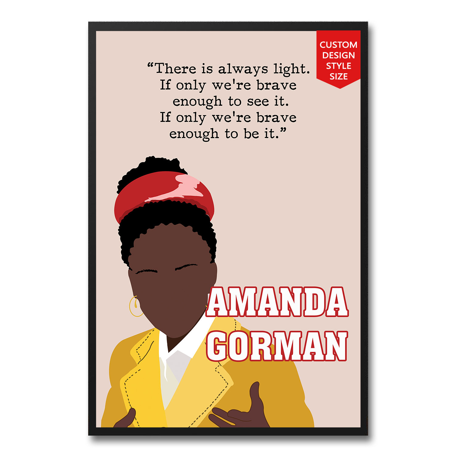 Amanda Gorman Black Poet Poster