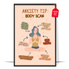 Boho Anxiety Helpful Tips Poster