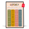 Boho How Are You Coping Guide Poster