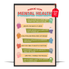 Boho Mental Health Warning Signs Poster