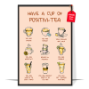 Boho Positivi tea Affirmation Mental Health Poster