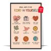 Boho Small Ways Be Kind Yourself Poster