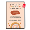 Boho What You Say Here Poster