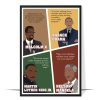 Iconic Black Men Leaders Poster