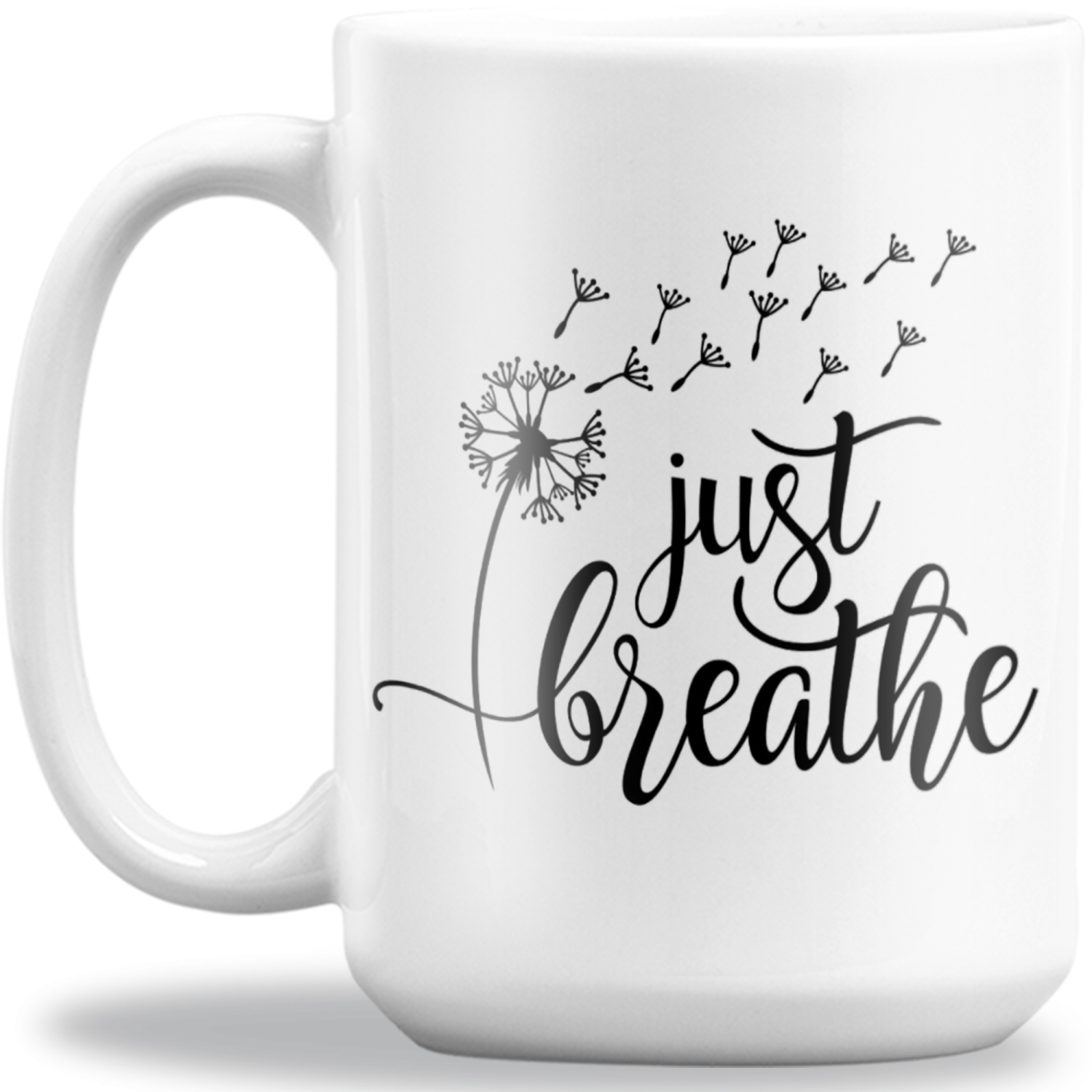 Just Breathe Yoga Coffee Mug