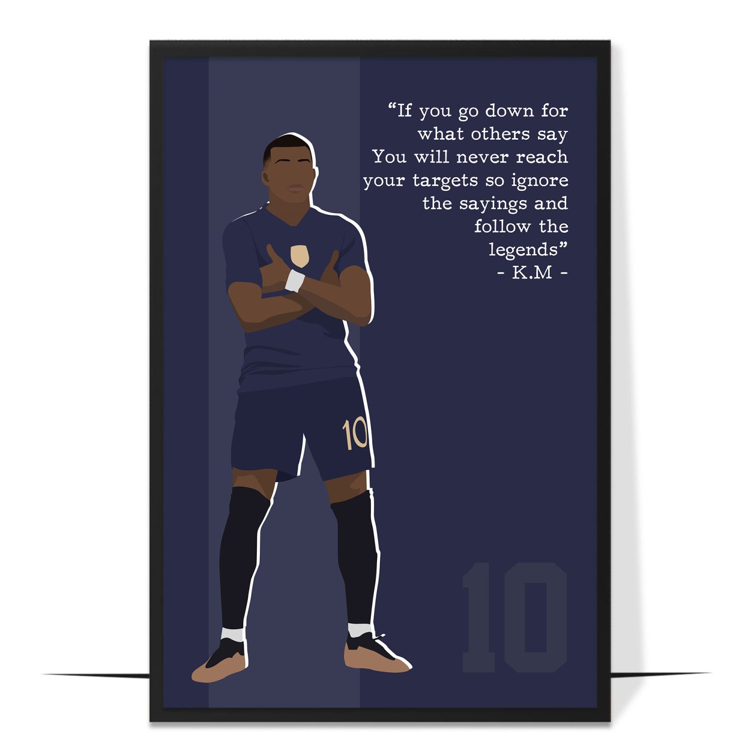 Kylian Mbappe Motivational Poster