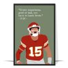 Patrick Mahomes Rugby Superstar Poster