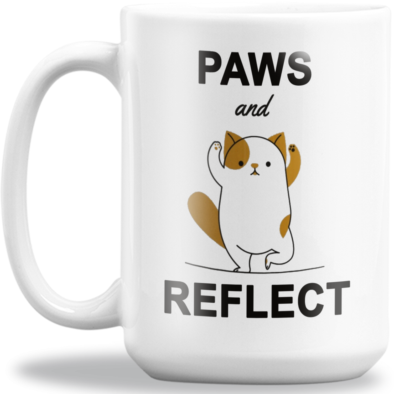 Paws and Reflect Yoga Coffee Mug