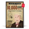 Thomas Edison Men Scientist Poster