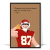 Travis Kelce Rugby Superstar Poster